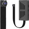 Lydzlzz Telecamera Spia Mini Telecamera Nascosta Interno 1080P HD Microcamera Videocamera Spy Cam con Audio, Batteria a Lunga Durata da 7 ore, Rilevamento di Movimento senza funzionalità Wi-Fi