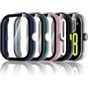 Hianjoo 5 Pack Cover con Vetro Temperato Compatibile per Xiaomi Redmi Watch 5【NON Per 5 Active / 5 Lite】, Pellicola Proteggi Schermo PC Custodia Compatibile con Xiaomi Redmi Watch 5