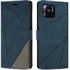 SONWO Cover per Xiaomi Redmi 10C Custodia, Flip Caso in PU Pelle Case Cover Premium Portafoglio Custodia per Xiaomi Redmi 10C, Supporto Stand, Slot per Schede, Blu