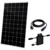 Technaxx Impianto solare per balcone Technaxx TX-212 da 300W con pannello solare monocristallino da 325W, microinverter da 300W e cavo di 5m - MPP, standard VDE, ideale per coprire il carico di base a casa