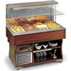 TECFRIGO Espositore buffet a muro caldo - cm 142.2 x 75 x 152.4h