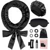 Baolivi 10 ricci in raso senza calore, senza calore, 178 cm, senza calore, 178 cm, senza calore durante la notte, ferro arricciacapelli per capelli lunghi e ricci senza calore, set regalo per donna