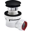 Wirquin 30723978 - Set di piletta e sifone lavabo Nano 6.7, ultra compatto e Quick-Clac