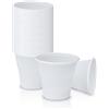 DETERMONDO 500 Bicchierini Caffè Plastica Monouso 80cc Tazzine Bianche Usa e Getta Resistenti Professionali per Espresso Corto Ristretto Ideali per Bar Distributori Automatici Ufficio Casa Feste
