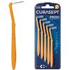 CURASEPT Scovolini Dentali Originali | Spazzolini interdentali Proxi Angolo T14 (filo 1,4mm)| Pulizia Profonda della Placca | Setole Nylon Ultra-flesse, Manico Ergonomico | 5 pz x confezione
