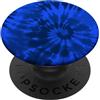 Blue Voltage Designs Modello estetico a spirale tie-dye blu elettrico PopSockets PopGrip Adesivo