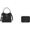 Fossil Donna Jessie Borsa in pelle nera e portafoglio Logan, Set