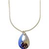 Venetiaurum - Collana con goccia in Vetro Originale di Murano e Catena in Argento 925 - Gioiello made in Italy certificato