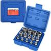 elthmpr Set di dadi Torx - 14 pezzi per esterni Torx Set di chiavi a bussola 1/4 3/8 1/2 E4-E24 in CR-V