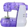 LetCartMaker Macchina da cucire elettrica 717, piccola con pedale, macchina da cucire automatica compatta (22 x 19 cm), macchina da cucire leggera per principianti e riparazioni