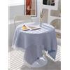 CHUYIX - Tovaglia in cotone e lino con nappe 90 * 120 cm, rettangolare, lavabile, antipolvere, per tavolo da pranzo, tovaglia da cucina, per picnic, decorazione natalizia, per tavolo da pranzo