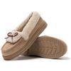 JOMIX Mocassino Donna Invernali Peluche Scarpe Slip-On Comode con Pelliccia Sintetica Calde Effetto Scamosciato MD1045 Beige,38