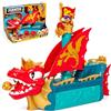 PIRATIX ADVENTURE WORLD PIRATIX Dragon Ship - Piratix Dragon Nave All Terreno 3 in 1: Terra, Mare e Aria. Contiene 1 Nave Dragone, 1 Piratix Esclusivo, 1 Tesoro Esclusivo, 1 Bandiera e 1 proiettile