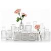 SUPMIND Set di 12 Vasi in Vetro Trasparenti per Fiori - Mini Vintage per Centrotavola, Matrimoni, Casa, Decorazione da Tavolo