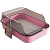 Obotsnoi Lettiera per gatti extra large con schizzi laterali alti, costruzione ispessita, facile da pulire, grande bagno per animali domestici, gabinetto per gatti chiuso di grandi dimensioni