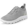 Geox Spherica U, Sneakers Uomo, Bianco Grigio, 46 EU Stretta