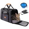 Morpilot Trasportino per Cani e Gatti, Gabbietta Morbida per Animali Domestici, Borsa portabile o a Tracolla in Tessuto da Trasporto Confortevole, Borsa Ripiegabile Viaggio Sull' Aereo