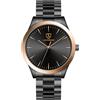 Timever Orologio da Uomo Classico ed Elegante al Quarzo - Cinturino in Acciaio Inossidabile - Impermeabile 3 ATM - Include Kit di Regolazione - Regalo per uomo