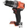 BLACK+DECKER 18V POWERCONNECT Trapano a percussione a batteria, coppia 45Nm, 2 marce, luce LED, mandrino senza chiave, senza batteria o caricatore, BCD383XN-XJ