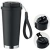 Bicchiere in acciaio inox riciclato doppio strato 500ml Topaz large personalizzate o neutre