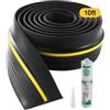 VEVOR Striscia di Guarnizione per Davanzale della Porta del Garage, 3,05 m Striscia di Tenuta Universale per Fondo della Porta del Garage con Striscia Adesiva Resistente alle Intemperie, Impermeabili