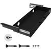 VEVOR Cassetto Estraibile Sotto Scrivania 635 x 232 x 75 mm Organizzatore Nascosto per Riporre Oggetti sulla Scrivania, Cassetto Portapenne Sotto Tavolo, per Postazioni di Lavoro da Ufficio, Nero
