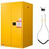 VEVOR Armadietto Porta Estintore per Stoccaggio Liquidi Infiammabili, Armadio per Materiali Infiammabili Capienza ca. 246 L Ripiano Regolabile, in Acciaio Laminato a Freddo e Zincato