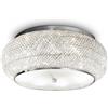 Ideal Lux PASHA' PL10 CROMO Mod. 100746 Lampada Da Soffitto 10 Luci