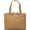 CHANEL Pre-Owned - Borsa a mano CC Mark 1996-1997 - Donna - pelle caviar - Taglia unica - Marrone