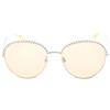 CHANEL Pre-Owned - Occhiali da sole tondi 1986~1988 - Donna - acetato/metallo - Taglia unica - Argento