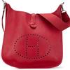 Hermès Pre-Owned - Borsa a tracolla Evelyne III 29 in pelle Clemence 1999 - Donna - pelle di vitello - Taglia unica - Rosso