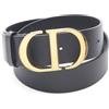 Christian Dior Pre-Owned - Cintura anni 2010 - Donna - pelle di vitello - 70 - Nero