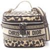 Christian Dior Pre-Owned - Trousse DiorTravel Mizza piccola in tela con ricami e motivo leopardato 2021 - Donna - tela - Taglia unica - Marrone