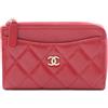 CHANEL Pre-Owned - Portafoglio matelassé 2021 - Donna - pelle caviar - Taglia unica - Rosso