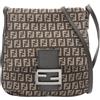 Fendi Pre-Owned - Borsa a tracolla in tela con motivo Zucchino 2000-2010 - Donna - pelle di vitello/tela - Taglia unica - Marrone