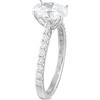 LB Exclusive - Anello in oro bianco 14 carati con diamanti - Donna - oro bianco 14kt/diamante di laboratorio - Taglia unica - Argento
