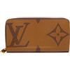Louis Vuitton Pre-Owned - Portafoglio Giant Monogram Reverse Zippy anni 2020 - unisex - PVC/pelle/tela - Taglia unica - Marrone