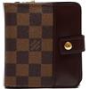 Louis Vuitton Pre-Owned - Portafoglio Damier 2004 - unisex - PVC/tela/pelle - Taglia unica - Marrone