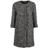 Prada Pre-Owned - Cappotto con effetto spazzolato - Donna - lana vergine/mohair - 40 - Grigio