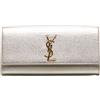 Saint Laurent Pre-Owned - Clutch Cassandre metallizzata 2015 - Donna - pelle di vitello - Taglia unica - Oro