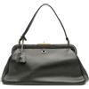 Prada Pre-Owned - Borsa a mano in pelle di capra con telaio 2000-2025 - Donna - pelle di capra - Taglia unica - Grigio