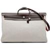 Hermès Pre-Owned - Borsa da viaggio Toile Quadrille Vache Hunter Herbag Zip Cabine 50 2021 - Donna - pelle di vitello/tela - Taglia unica - Marrone