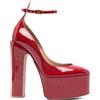 Valentino Garavani Pre-Owned - Pumps platform Tan-Go 155mm - Donna - pelle di vitello/gomma/pelle verniciata/pelle - 38 - Rosso