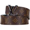 Louis Vuitton Pre-Owned - Cintura Monogram Initiales Reversibile 2017 - unisex - tela - Taglia unica - Marrone