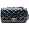 CHANEL Pre-Owned - Borsa a tracolla Paris-Salzburg CC piccola in pelle lucida di capra con occhielli e battente 2015-2016 - Donna - pelle lucida - ...