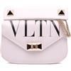 Valentino Garavani Pre-Owned - Borsa a tracolla VLTN piccola in pelle con catena 2018-2025 - Donna - pelle di vitello - Taglia unica - Bianco