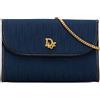 Christian Dior Pre-Owned - Borsa a tracolla Diorissimo in tela con motivo Trotter XX secolo - Donna - pelle di vitello/tela - Taglia unica - Blu