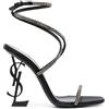 Saint Laurent Pre-Owned - Sandali Opyum 110mm - Donna - pelle di vitello/pelle di vitello/pelle di vitello - 37 - Nero