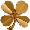 CHANEL Pre-Owned - Spilla a quadrifoglio 1994 - Donna - placcatura in oro - Taglia unica