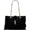 Saint Laurent Pre-Owned - Borsa shopper Cassandre con monogramma 2014 - Donna - pelle scamosciata - Taglia unica - Nero
